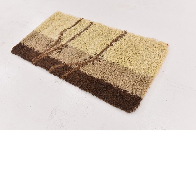 2' 3 x 9' Multi-Tone Shag Rug