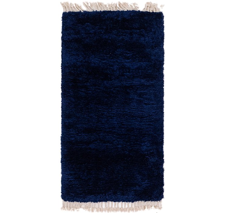 2' 7 x 5' Solid Shag Rug