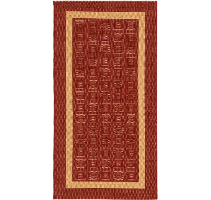 2' 7 x 4' 10 Outdoor Border Rug