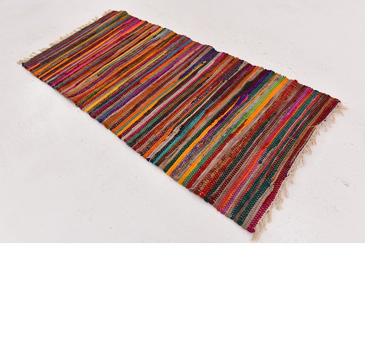 2' 4 x 4' 10 Chindi Cotton Rug