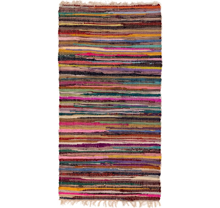 70cm x 140cm Chindi Cotton Rug