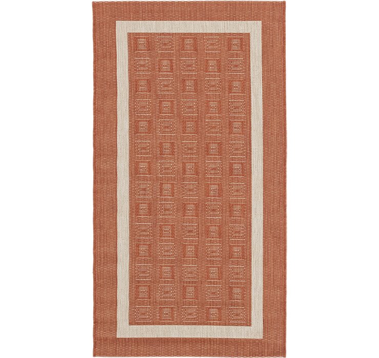2' 7 x 4' 10 Outdoor Border Rug