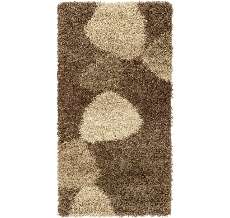 2' 8 x 5' Textured Shag Rug