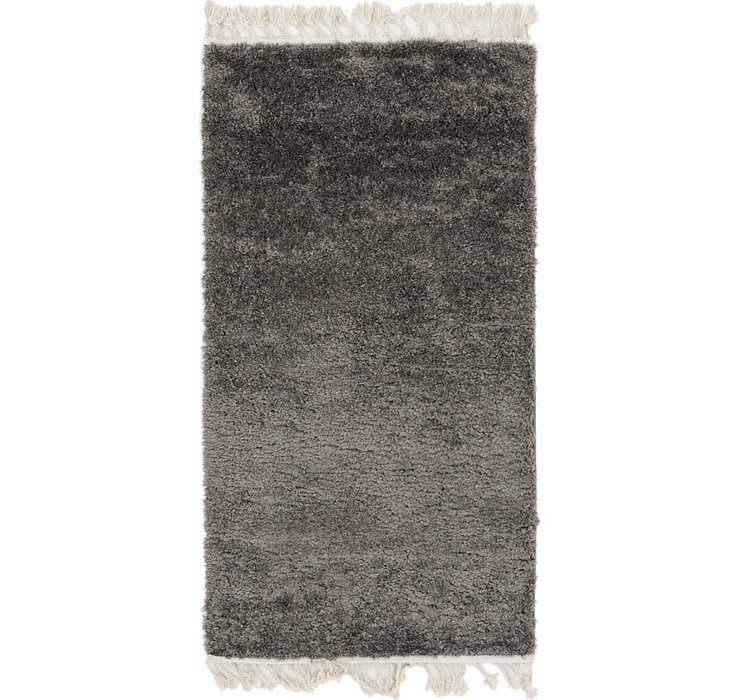 80cm x 152cm Solid Shag Rug