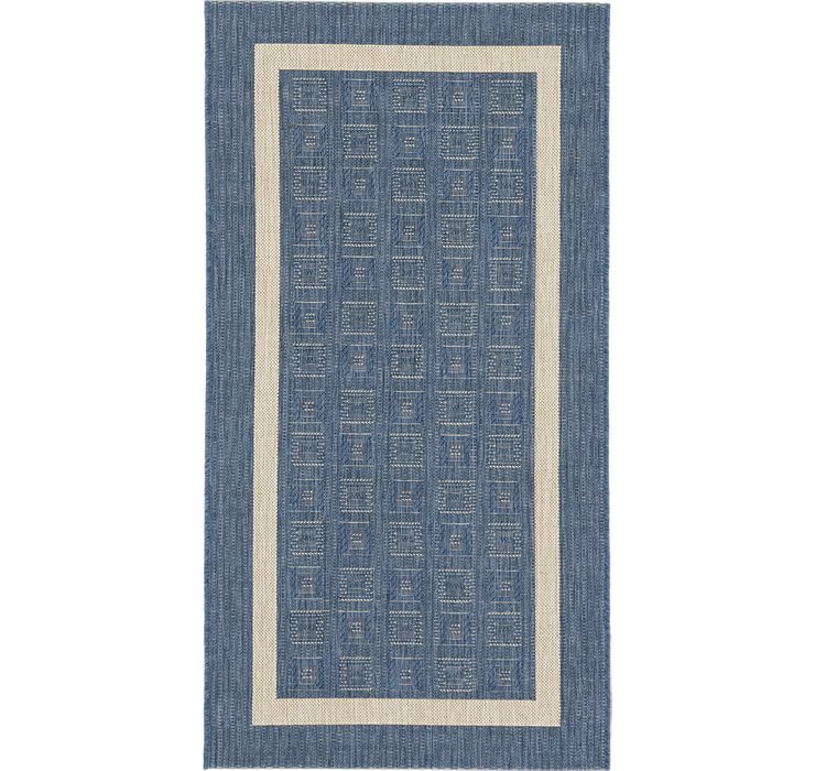 2' 8 x 5' Outdoor Border Rug