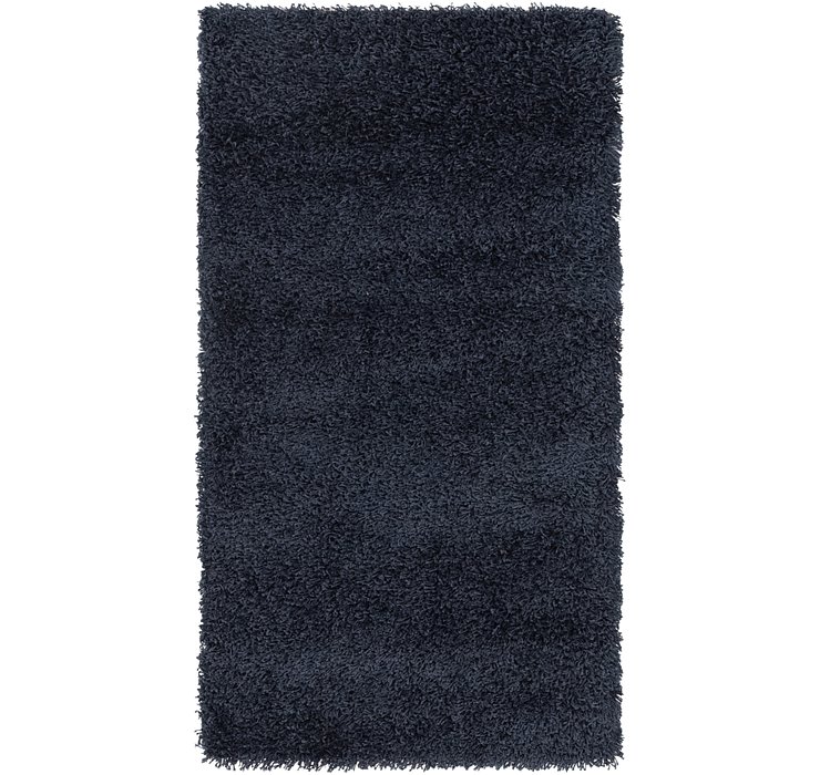 2' 8 x 4' 9 Solid Shag Rug