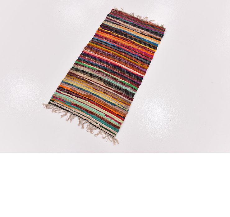 1' 8 x 3' 3 Chindi Cotton Rug