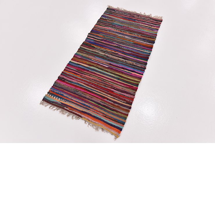 2' 4 x 4' 9 Chindi Cotton Rug