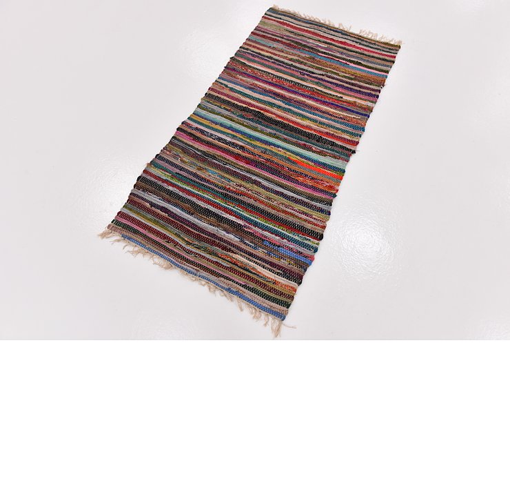 2' 4 x 4' 8 Chindi Cotton Rug