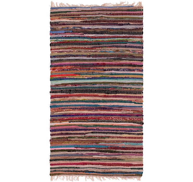 2' 4 x 4' 8 Chindi Cotton Rug