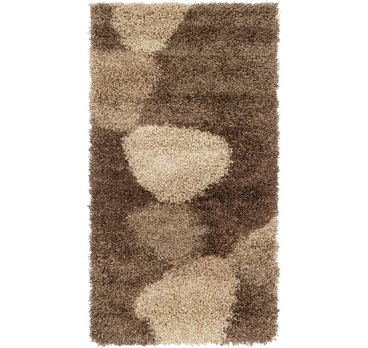 2' 8 x 4' 10 Multi-Tone Shag Rug