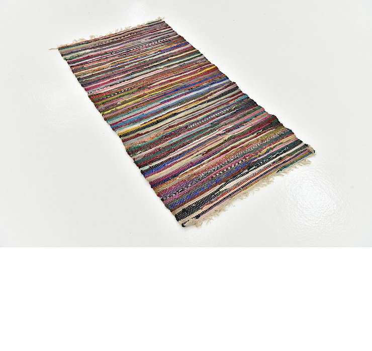 2' 5 x 4' 7 Chindi Cotton Rug