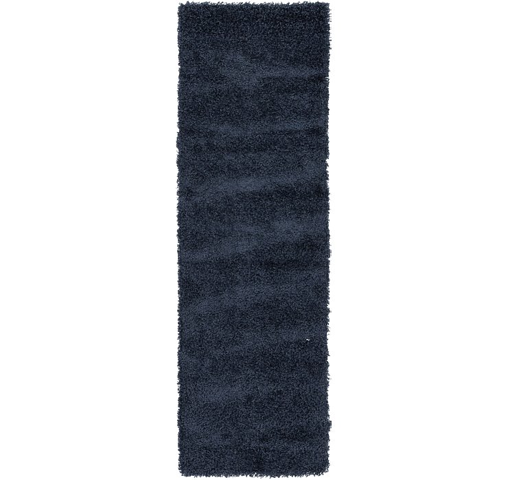 2' 3 x 7' 5 Solid Shag Runner Rug