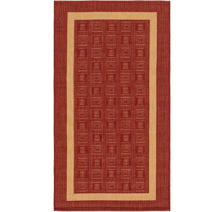 2' 7 x 4' 10 Outdoor Border Rug