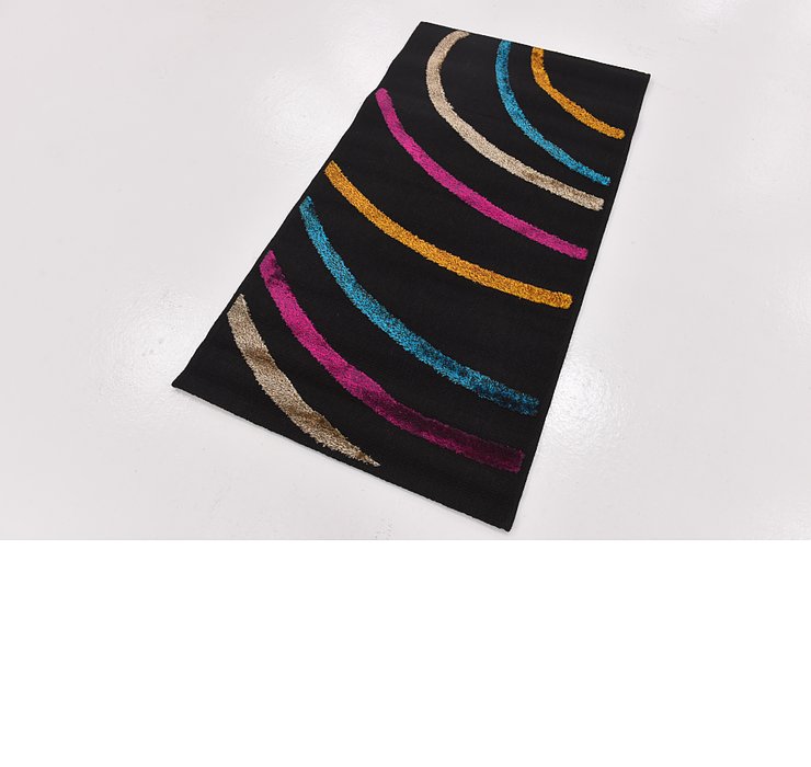 2' 8 x 5' Multi-Tone Shag Rug