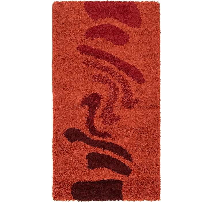 2' 7 x 5' Multi-Tone Shag Rug