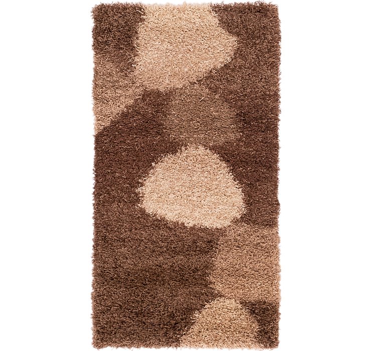 2' 8 x 5' Multi-Tone Shag Rug