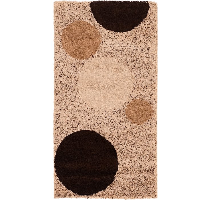 2' 7 x 5' Textured Shag Rug