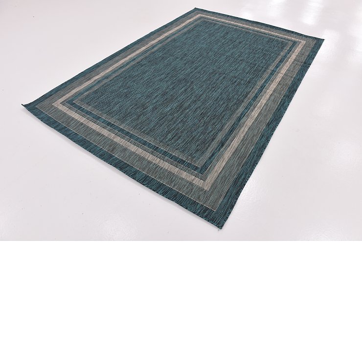 6' x 9' Outdoor Border Rug