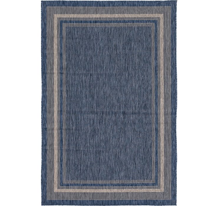6' x 9' Outdoor Border Rug