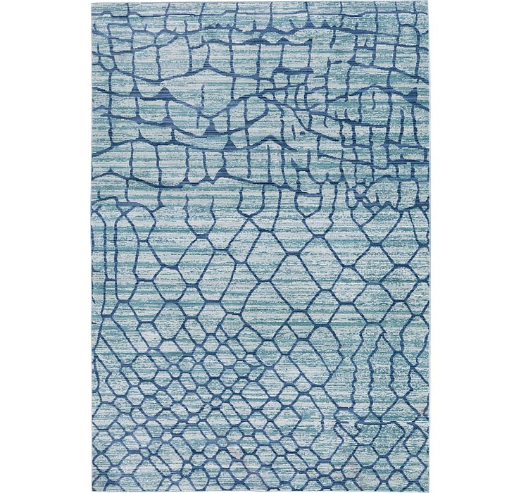 6' x 9' Aqua Rug