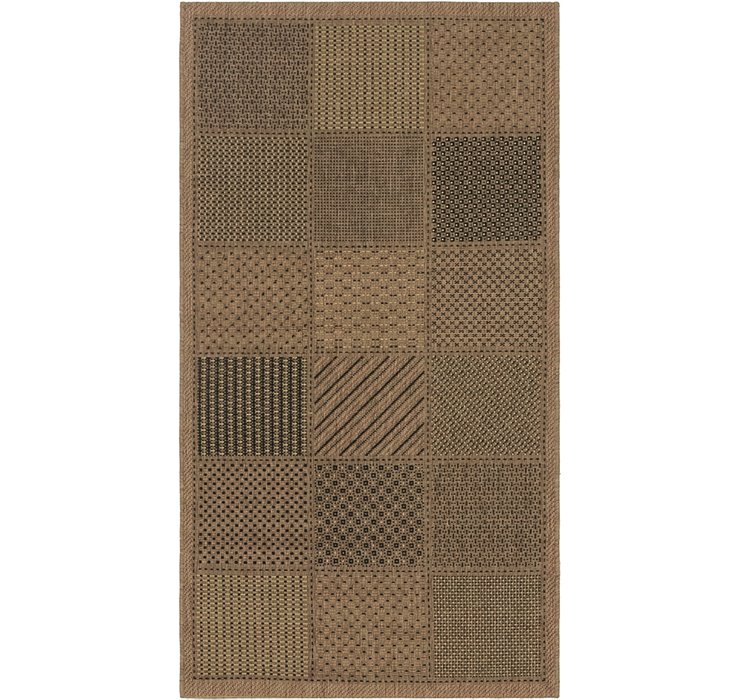 2' 7 x 4' 10 Outdoor Border Rug