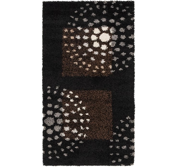 2' 8 x 4' 10 Multi-Tone Shag Rug