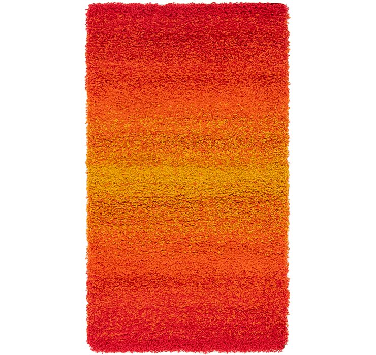 2' 8 x 5' Multi-Tone Shag Rug