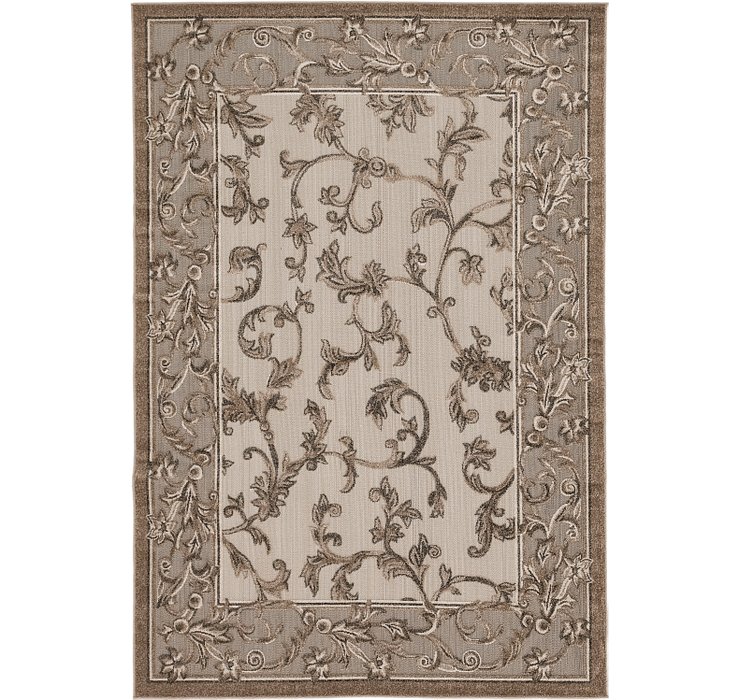 6' x 9' Outdoor Botanical Rug