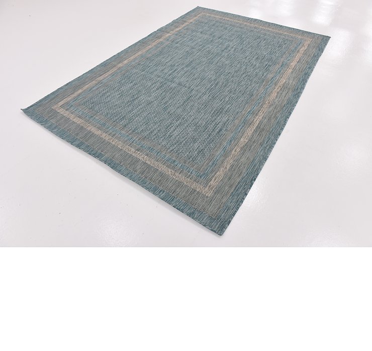 6' x 9' Outdoor Border Rug
