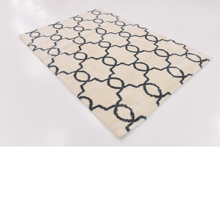5' 3 x 7' 6 Trellis Shag Rug
