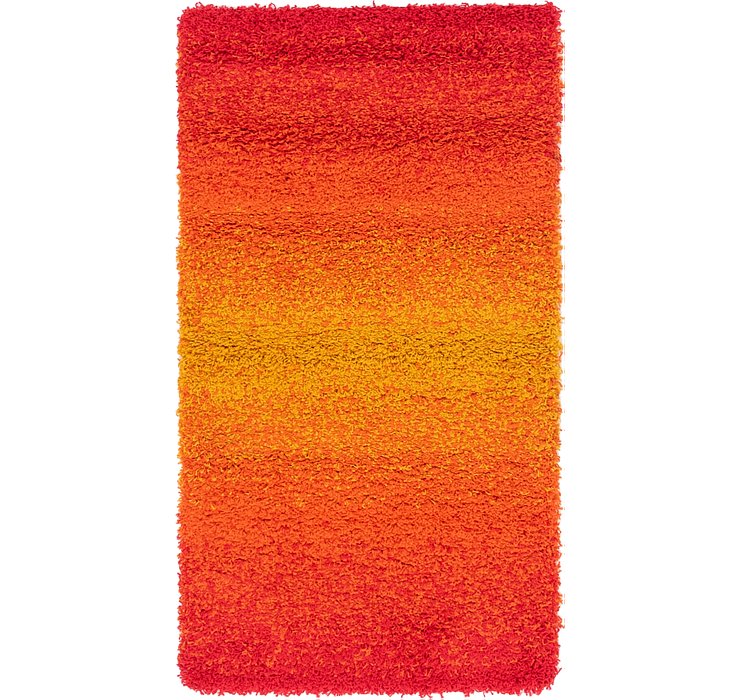 2' 8 x 5' Multi-Tone Shag Rug