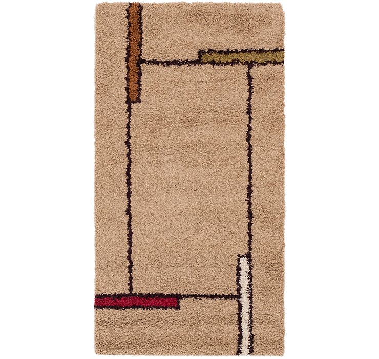 2' 8 x 4' 10 Multi-Tone Shag Rug