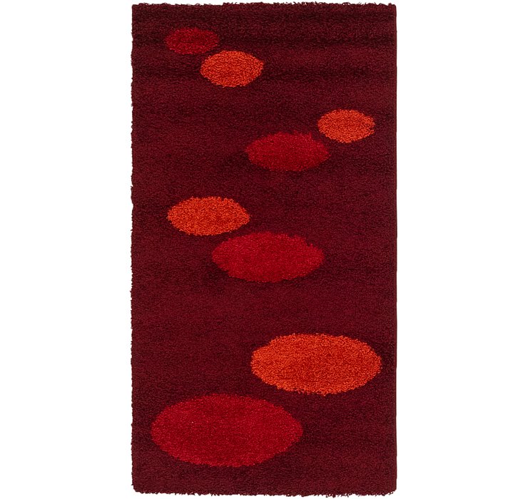 2' 8 x 5' Multi-Tone Shag Rug