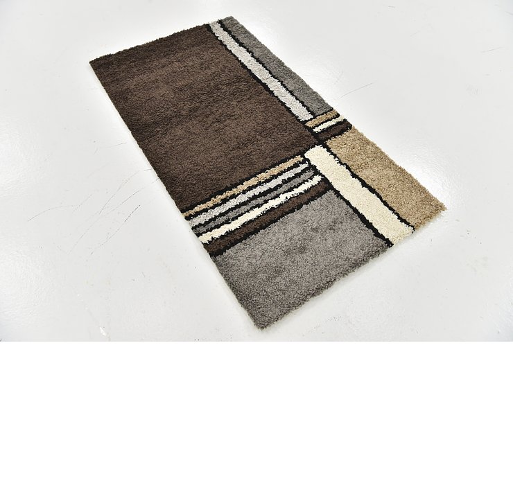2' 8 x 5' Multi-Tone Shag Rug