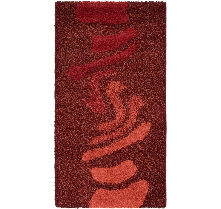 2' 7 x 5' Multi-Tone Shag Rug
