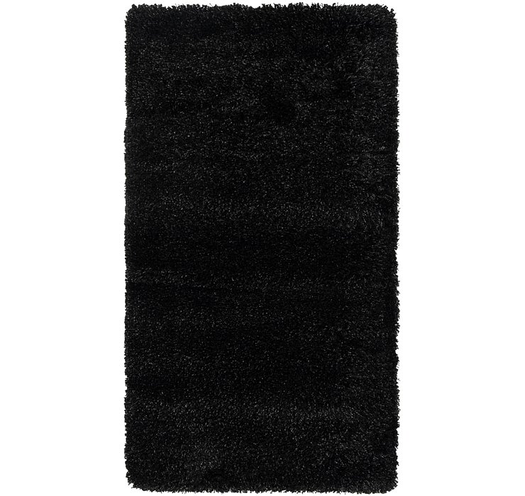 2' 8 x 4' 10 Solid Shag Rug