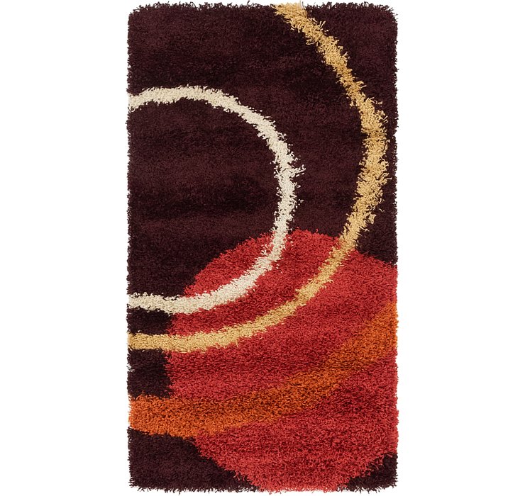 2' 9 x 5' Multi-Tone Shag Rug