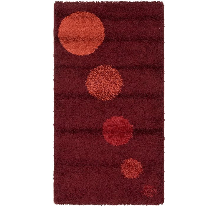 2' 7 x 5' Multi-Tone Shag Rug