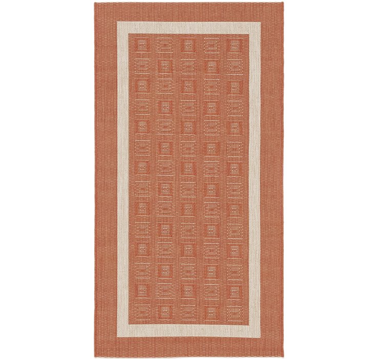 2' 7 x 4' 10 Outdoor Border Rug