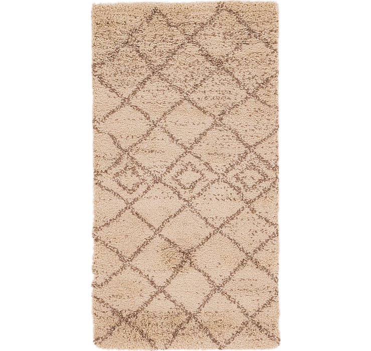 2' 8 x 5' Morroccan Shag Rug