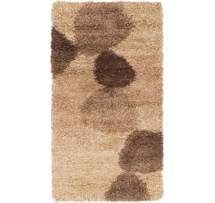2' 9 x 5' Multi-Tone Shag Rug