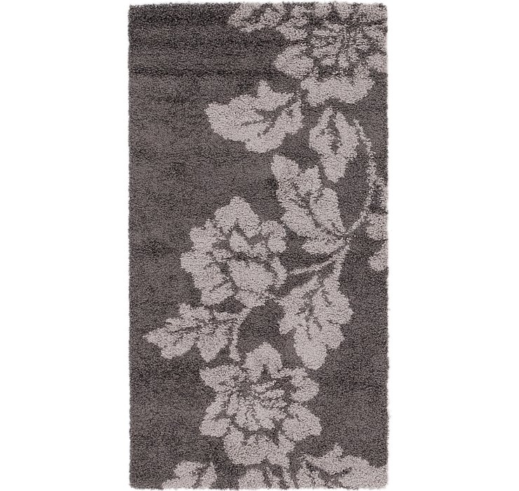 2' 8 x 5' Multi-Tone Shag Rug