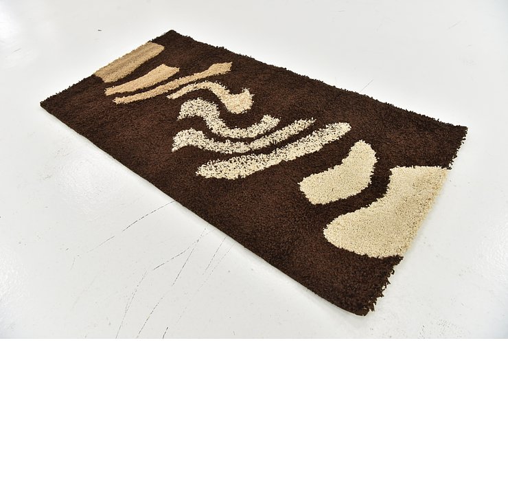 2' 7 x 5' Multi-Tone Shag Rug