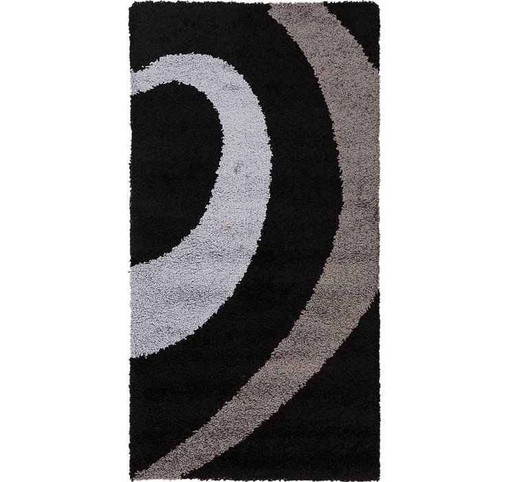 2' 7 x 5' Multi-Tone Shag Rug