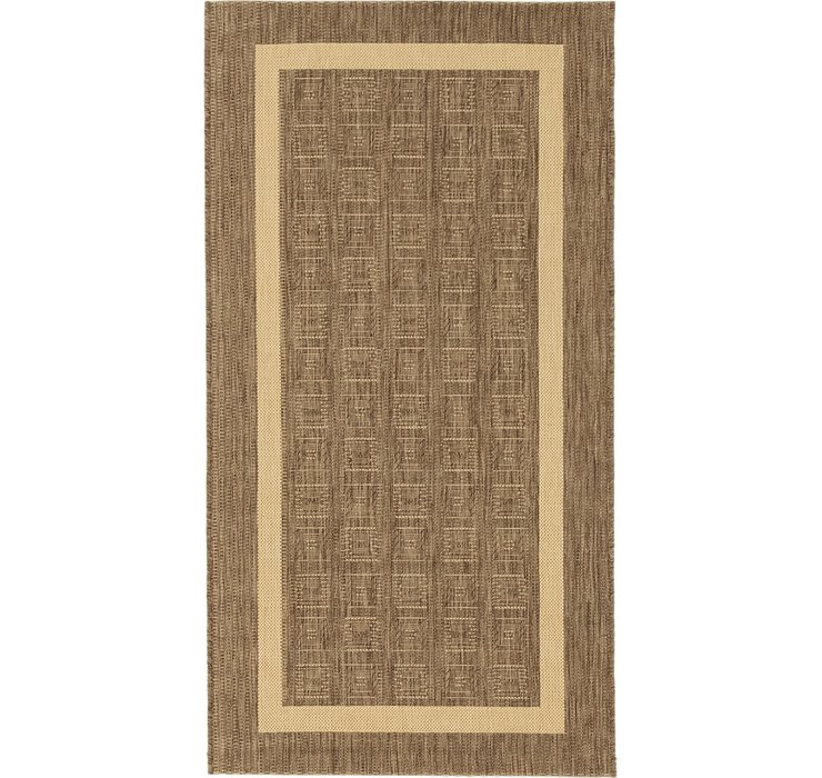 2' 7 x 5' Outdoor Border Rug