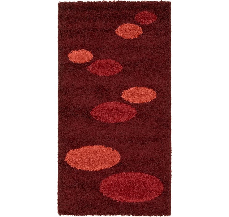 2' 7 x 5' Multi-Tone Shag Rug