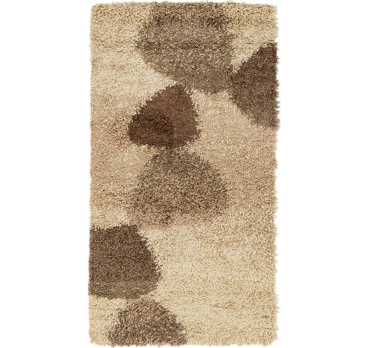 2' 8 x 5' Multi-Tone Shag Rug