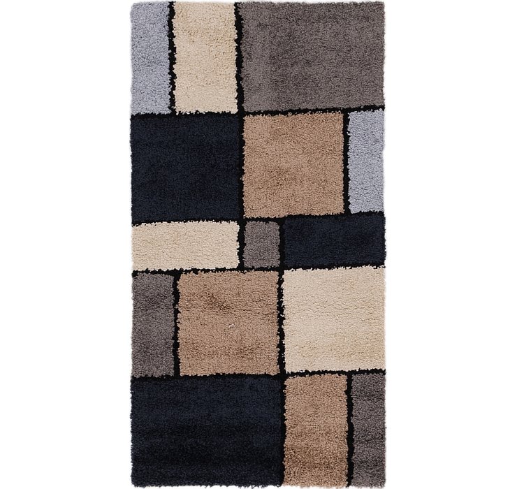 80cm x 152cm Multi-Tone Shag Rug