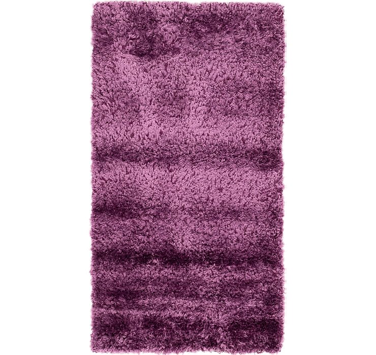 2' 8 x 4' 10 Luxe Solid Shag Rug
